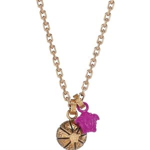 Versace Goldtone Medusa Charm Necklace